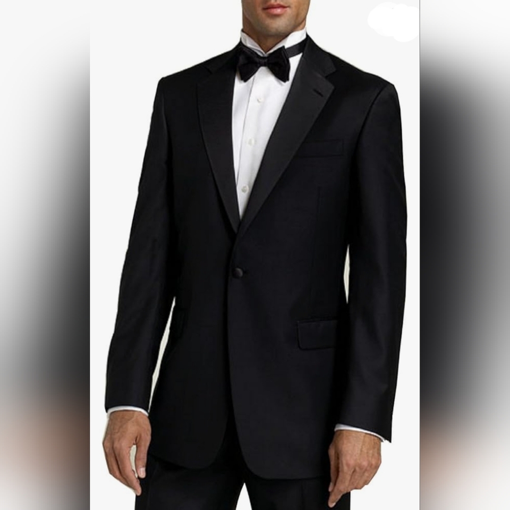 Neil Allyn One Button Peak Tuxedo Jacket - image 1